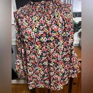 CeCe Floral Off-Shoulder Floral Blouse